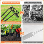 2025 New Weed Remover Tool, Multifunctional Hand Weeder Tool, Portable Garden Weeding Tools, Weeding Artifact Uprooting Weeding Tool for Yard and Garden (6 Tines)