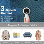 Fabric Shaver Lint Remover: Rechargeable Lint Shavers for Clothes with LED Display 3 Speeds and 6-Leaf Blades, Portable Electric Lint Shaver to Remove Fuzz Ball Pilling from Sweater Furniture