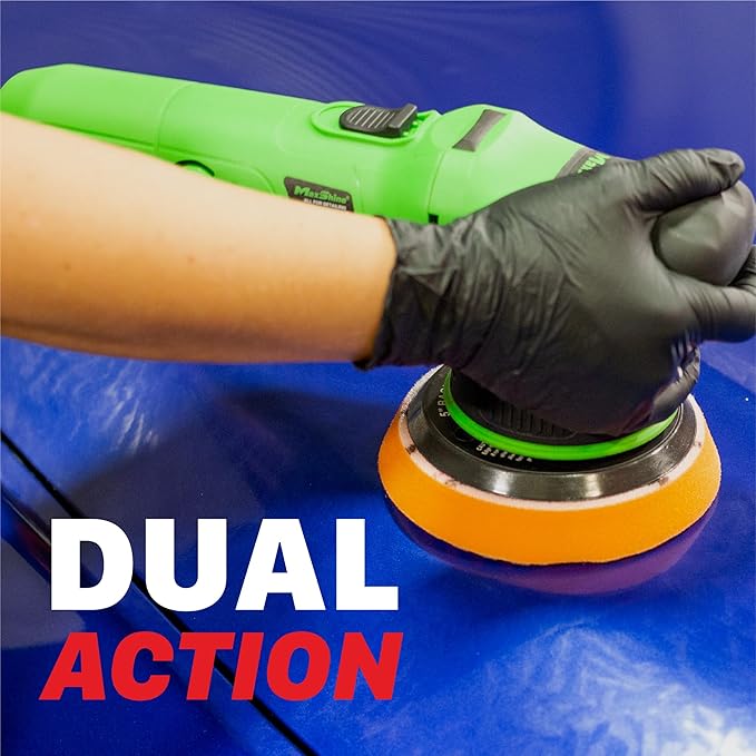 Maxshine M8S V2 G Dual Action Polisher | 8mm Throw, 5” Plate, 1000W Motor, 6-Speed, 6500 RPM | Corded Electric Polisher for Auto, Boat & Marine Detailing, Scratch Removal & Paint Correction