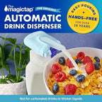 The Magic Tap Automatic Drink Dispenser - Hands-Free Beverage Dispenser for Fridge - Perfect for Milk, Juice - Gifts for Women & Men (3, Teal)