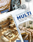 Pressurized Deep Cleaning Handheld Steam Cleaner for Home, Multi-Purpose Natural Steamer with 10 PCS Accessories for Kitchen, Car Detailing, Furniture, Bathroom, Floor, Tile and Grout