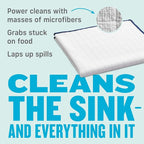 E-Cloth Reusable Paper Towel Replacement Cloth, Premium Microfiber Cleaning Cloths Ideal for Cleaning Up Spills on Countertops, Alternative to Paper Towels, 100 Wash Guarantee, 4 Count