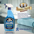 Parker & Bailey Glass & Multi-Surface Cleaner - Glass Cleaner Spray Multi Surface Cleaner Cleaning Spray Mirror Cleaner Tile Cleaner Bathroom Cleaner Multipurpose Cleaning Supplies, 32 Oz
