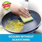 Scotch-Brite Dobie Pads, Dobie Sponge for All Purpose Cleaning of Kitchen, Bathroom, and Household, Non Scratch Dobie Cleaning Pads Safe for Non-Stick Cookware, 12 Dobie Pads