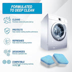 Air Jungles Washing Machine Cleaner Tablets 24 Count, Fragrance Free, Deep Cleaning Laundry Washer Drum and Tub, Compatible with Front and Top Load Washer, 12 Month Supply