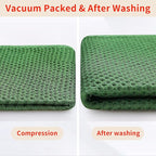 Homaxy 100% Cotton Waffle Weave Kitchen Dish Cloths, Ultra Soft Absorbent Quick Drying Dish Towels, 12 x 12 Inches, 8-Pack, Grass Green