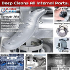 Dishwasher Cleaner Deodorizer Descaler Tablets, 24 pack Heavy Duty Deep Clean and Natural Limescale Remover, Dish Washer Cleaner Machine Pods, 12 Months Supply