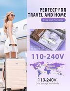 Smart Steam irons Handheld Steamer for Clothes – Global Voltage Adaptation, Palm-Sized & Lightweight (0.8lb), Dual Steam Modes, Easy Wrinkle Remover, Auto Shut-Off, for Travel & Home