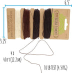 The Beadsmith 100% Hemp Cord – Bronze Colors – .55mm, 40 Foot Spool, 10LB Test Strength – Twine for Jewelry Making, Macrame, Paper Crafts, Gardening, Scrapbooking, Home Décor, DIY String Art & More