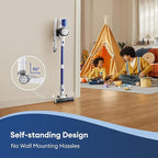 Ultenic U10 Ultra Cordless Stick Vacuum Cleaner, 500W Motor, 45KPa Suction, Max 40mins Runtime, Anti-Tangle Brush, 1L Dustbin Capacity, Stick Vacuum for Home, Pet Hair, Hardwood Floors, and Carpets