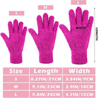 Patelai 3 Pairs Microfiber Plant Dusting Gloves Leaf Cleaning Gloves for Indoor Plants, Blinds, Furniture, House (Purple,Blue,Rose Red,Small)