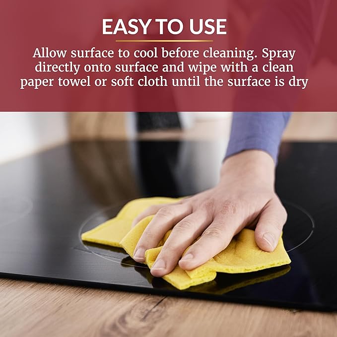 HOPE'S Perfect Cooktop Spray, Glass Ceramic Stovetop Cleaner, No Hazy Residue, Leaves Electric Stove Top Ranges Spotless, Clean Grease and Oil with Ease, Fragrance Free, 23 Fl Oz, Pack of 1