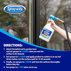Sprayway Outdoor Glass Cleaner, 32oz, Pack of 6 | Streak-Free Shine, Foaming Action | Ideal for Windows, Patio Doors, and Outdoor Glass Surfaces
