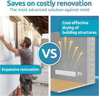 ELIAS Mold killer - Black mold remover for walls without chemicals - Wall heating for every room - Powerful anti-mold heating as an alternative to moldspray - Permanently mold-free (1, Set of 2)