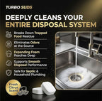 Garbage Disposal Cleaner Deodorizer Tablets – Heavy Duty XL Foaming Tablet for Kitchen Sink Drains and Disposals – Natural Sink and Disposal Cleaning Tablet – 12 XL Tablets, One Year Supply