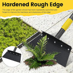 Garden Flat Shovel - Weeding Tool, Heavy Duty Multifunctional Cleaning Shovel Floor Scraper, 60" Long Handle Ice Chopper Snow Spade Garden Tool for Lawn Edging, Scraping, Ice Removal
