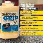 Zep Grip Industrial Pumice Hand Cleaner - 1 Gallon, (Case of 4) 308524 - Heavy Duty Degreaser. Contains Aloe Vera For Soft Smooth Finish