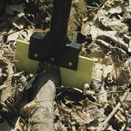 Brush Grubber 18 Inch Heavy Duty Root Buster with Manual Operation Mode and V Shaped Blade for Patio, Lawn, and Garden Equipment, Green