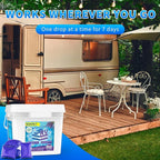 RV Toilet Treatment Drop Ins, Extra Strength Septic Tank Treatment & Cleaner, Waste Breakdown/Odor Control, RV Black Tank Treatment for RVs, Boats & Portable Toilets, Lavender Flavor, 50 Pack