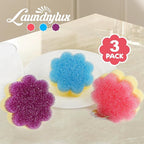 Scrub Sponge, Dual-Sided Temperature-Responsive Scrubber - Non-Scratch - Multipurpose Dish Sponges for Kitchens, Bathrooms, and Outdoor Use - 3 Pack