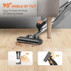 Vazone R6X Corded Stick Vacuum Cleaners for Home, 30000pa Powerful Suction Stick Vacuum with 16Ft Cord, 2 in 1 Lightweight Vacuum Cleaner for Hard Floor Pet Hair (Orange)