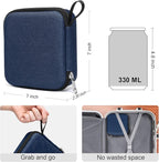 Bukere Travel Sunglasses Organizer Case Adjustable Slot For Multiple Eyeglasses Hard-shell Portable Storage Box for Men Women