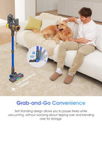UNINELL HOME Cordless Vacuum Cleaner,45000Pa/450W Vacuum Cleaners for Home with 60Mins Runtime,Lightweight Anti-Tangle Stick Vacuum,Wall-Mount Charging,Vacuum Cordless with Attachments for Pet Hair