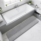 Yimobra Bathroom Runner Rugs 72"x24" Non Slip Washable Memory Foam Bath Mat, Super Soft Water Absorbent Hallway Carpet for Vanity Tub Shower, Gray