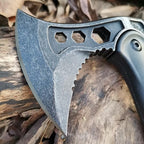 Doom Blade Camping Axe, Survival Throwing Hatchet with Sheath,Tactical Tomahawk Camping Cutting Wood Axe