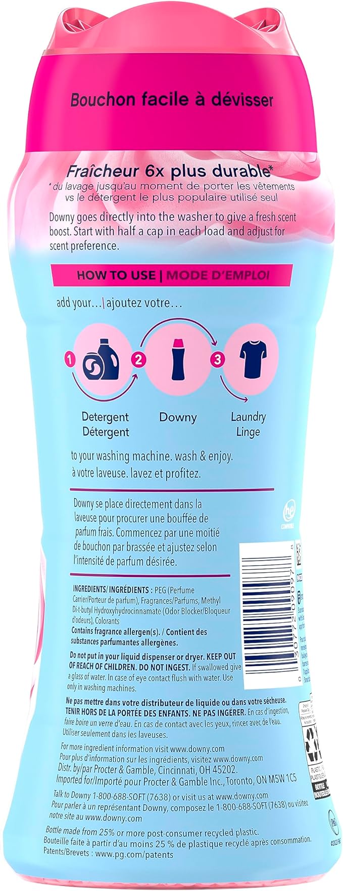 Downy April Fresh In-Wash Laundry Scent Booster Beads, 13.4 oz, laundry scent beads, Long-lasting Freshness