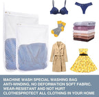 3 pcs Durable Honeycomb Mesh Laundry Bags for Delicates 12" x 15" (3 Medium)