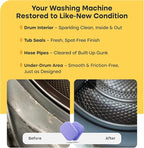 Washing Machine Cleaner Tablets Ultra – 40% Stronger Formula: Designed for Pet Owners, Removes Residue, Grime & Odors, Compatible with HE, Top & Front Load, 24 Pack – 12 Month Supply