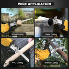 Cordless Reciprocating Saw for Dewalt 20V Battery, 150W Power Brush Reciprocating Saws, 0-3500 SPM Variable Speed, 4 Saw Blades Kit Cutting Tool for Wood Metal PVC (Battery Not Included)