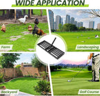 Lawn Leveling Rake, Heavy Duty 30"x10" Ground Leveler with 6FT Adjustable Handle for Yard Garden Lawn Leveling, Soil Sand Spreading Dirt Top Dressing