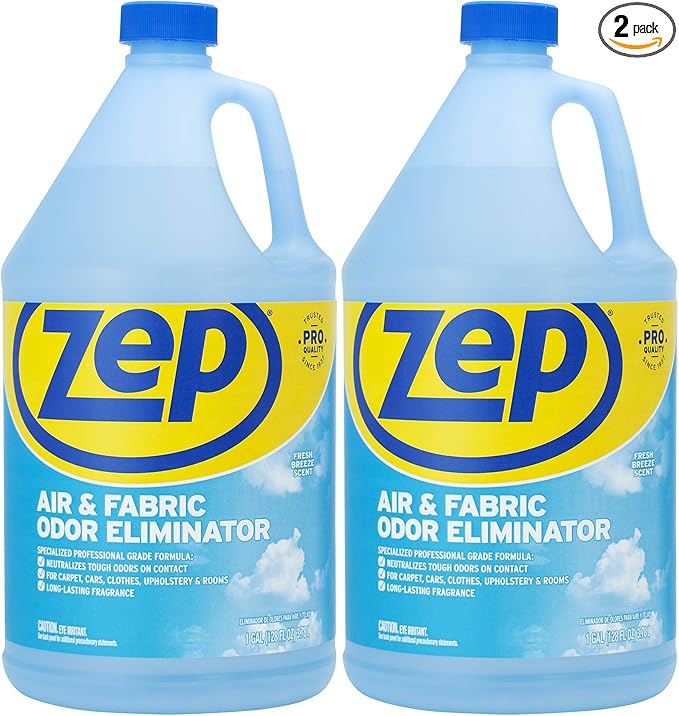 Zep Air and Fabric Odor Eliminator - 128 Ounce (Pack of 2) ZUAIR128 - Refresh Your Home, Office and Business