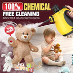 Pressurized Handheld Steam Cleaner for Home, Multi-Surface Steamer with 12 Accessories, 12.8oz Natural Steamer for Cleaning Car, Bathroom, Shower, Upholstery, Grout, Window, Grease