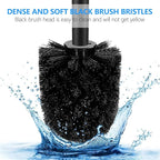 SetSail Toilet Brush, Compact Size Toilet Bowl Brush and Holder Toilet Brushes for Bathroom with Stainless Steel Handle Toilet Cleaner Brush with Durable Scrubbing Bristles, Splash-Proof