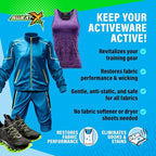 Sweat X Free & Clear Activewear Laundry Detergent – Certified Asthma & Allergy Friendly® – Hypoallergenic – Remove the Worst Odors & Toughest Stains – High-Performance Sports Wash – 45 Loads – 1 Pack