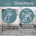 Granite Gold All-Surface Cleaner Spray, Household Cleaning For Stainless Steel, Glass, Quartz, Marble Surfaces, 24 Fl Oz, 1 Count