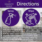 Granite Gold Polish Spray, Streak-Free Shine for Granite, Quartz, Marble, Travertine, Natural Stone Countertops, 24 Fl Oz (Pack of 2)