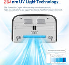 Mattress Vacuum Cleaner UV Sanitizing with HEPA Filter,350W Anti-Allergen for Bed,Carpet,Couch,Dust & Pet Hair, 0.4L Dust Cup with Washable Fliter, Auto UV Shutoff & Overheat Protection