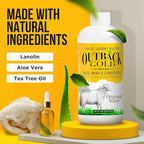 Outback Gold Wool Wash, 16 oz, Original Floral Scent, Plant Based, HE Compatible, Liquid Laundry Detergent, Perfect Soap for Wool, Cashmere, Silk, Sheepskin, Baby Items, Mild, Neutral pH, Made in USA