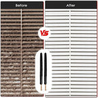 Dryer Vent Cleaner Kit, 2 Pack Dryer Lint Brush, 30 Inch Long Flexible Lint Remover, Refrigerator Coil Cleaning Brush, Home Essentials (Long-Style)