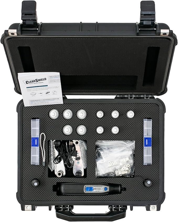 Clearshield Windshield Repair Kit - Window Rock Chip Repair Kit - Cracked Windshield Repair Kit - Auto Glass Repair Kit for 1000+ Repairs