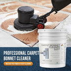 Bonnet Cleaner 5857 - Heavy Duty Shampoo Carpet Freshener Solution for Machine - Fast Drying & Pet Safe Carpet Shampoo for Rotary Cleaners, Commercial, & Industrial Use - 5 Gallon Pail