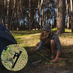 16 Pack Tent Stakes Heavy Duty Metal Tent Pegs for Camping Steel Tent Stakes 12 inch Unbreakable and Inflexible