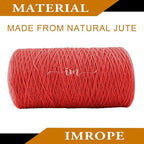 1mm x 2000 Feet Red Jute Rope, Twine for Gardening Tomato Climbing Plant Tie Floristry Crafts Gift Wrapping Packing Decor