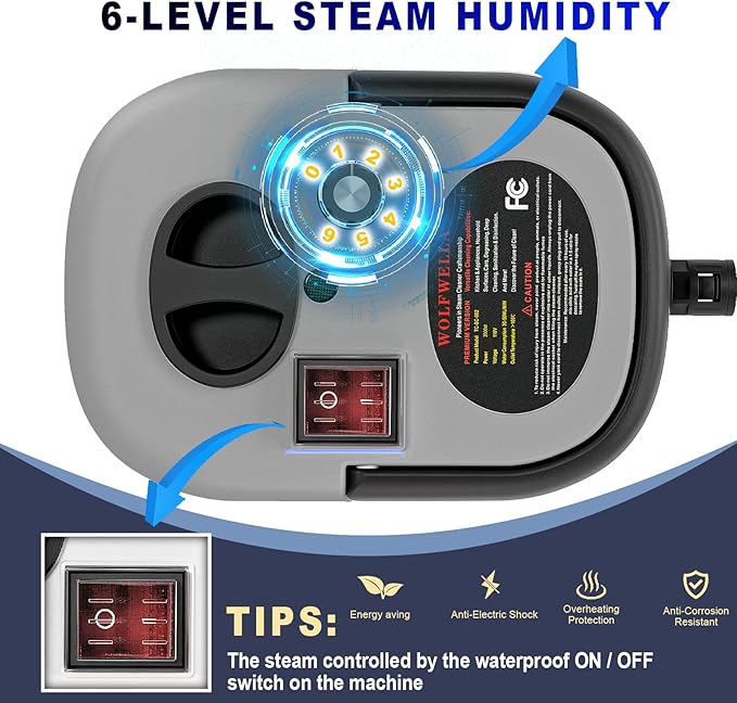 Steam Cleaner,15s Heat-Up,1.4L Tank,Steamer for Cleaning with 10 pcs Accessories,Multi-2500W High Temperature and Pressure handheld steamer,Steam Clea (4-【02】Gary)