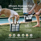 Beatbot AquaSense Pro Pool Robot Vacuum, 5-in-1 Cleaning with 2*Clarifying Agent Kits, Smart Surface Parking, Clarifies & Skims Water, Ideal for Inground Pools up to 3,299 Sq.ft - Navy Blue