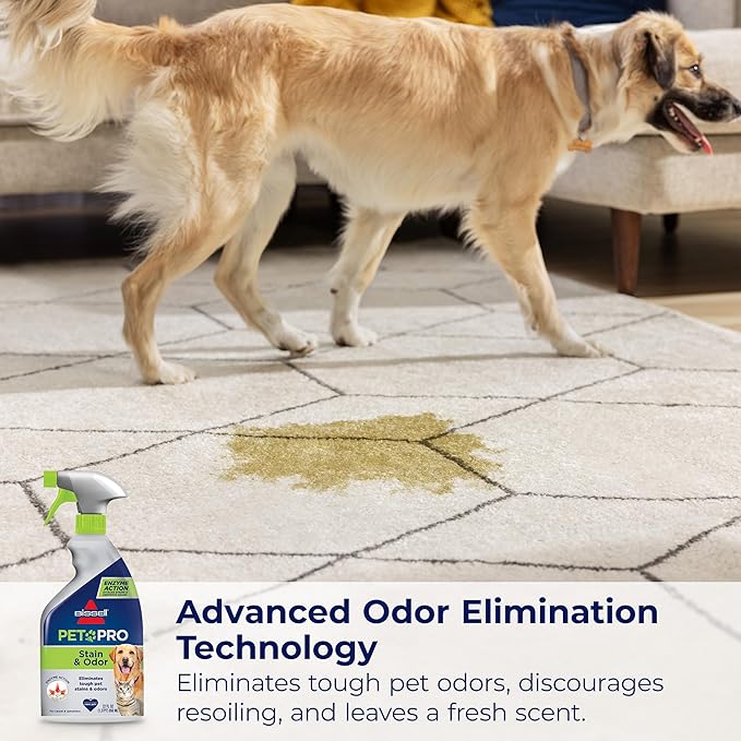 Bissell Pet Pro Stain and Odor Eliminator with Enzyme Action, 77X7F, 2 Count (Pack of 2)